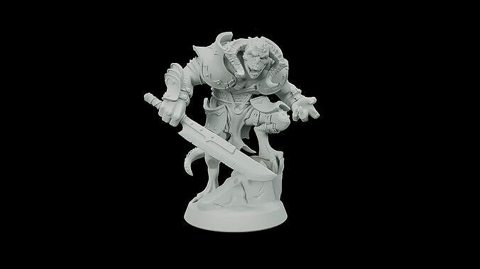 Swamp Half Dragon 3D print model