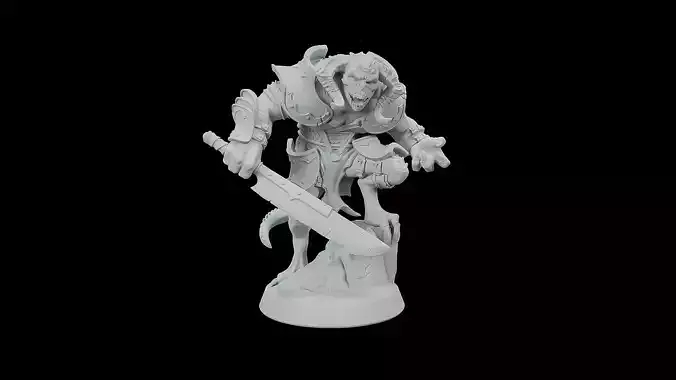Swamp Half Dragon 3D print model