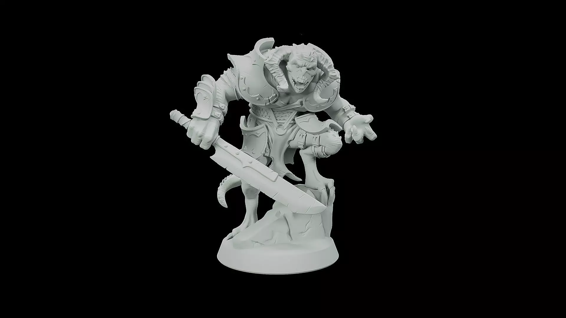 Swamp Half Dragon 3D print model_0