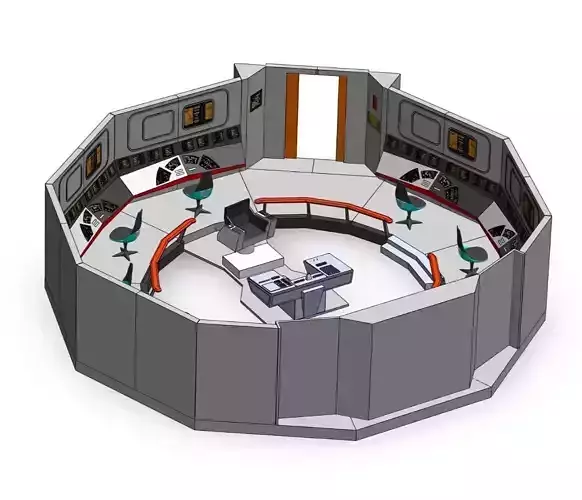 Star Trek Tos Bridge Complete Diorama