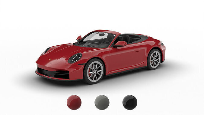 Porsche 911 Carrera S Cabrio 2025 3d model 3D model
