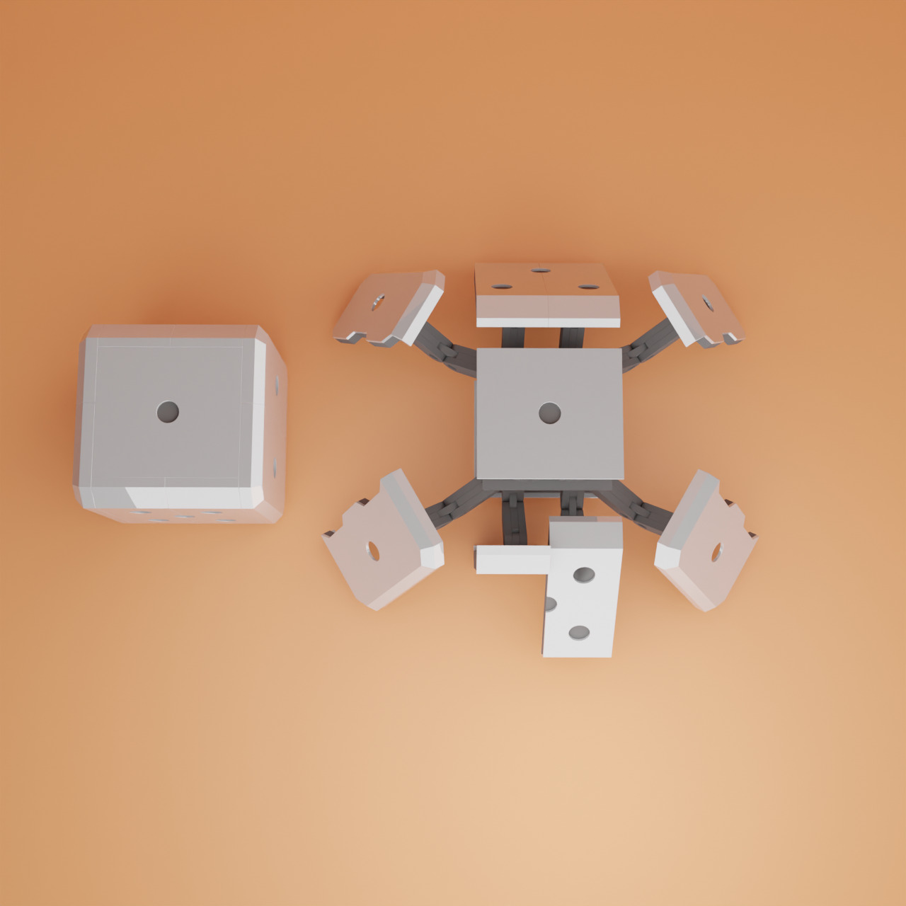 transformer DICE 3D print model_5