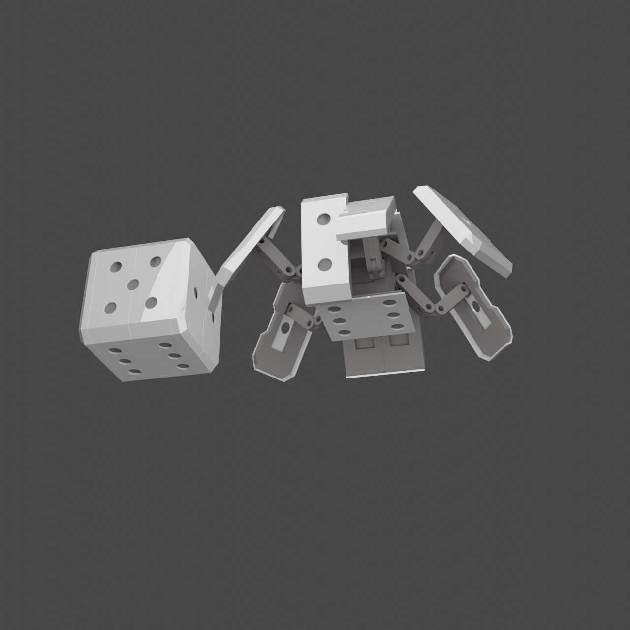transformer DICE 3D print model_4