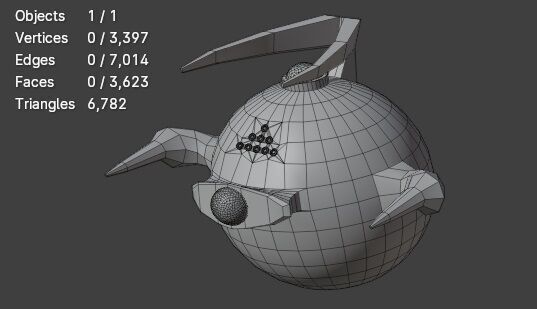 Sci-Fi Robot Enemy 002 Low-poly 3D model_6