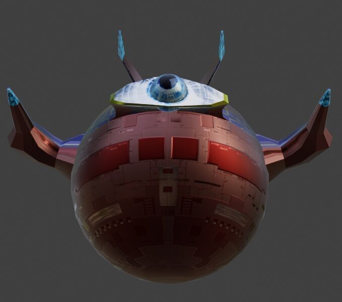 Sci-Fi Robot Enemy 002 Low-poly 3D model_5