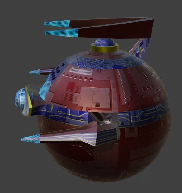 Sci-Fi Robot Enemy 002 Low-poly 3D model_1