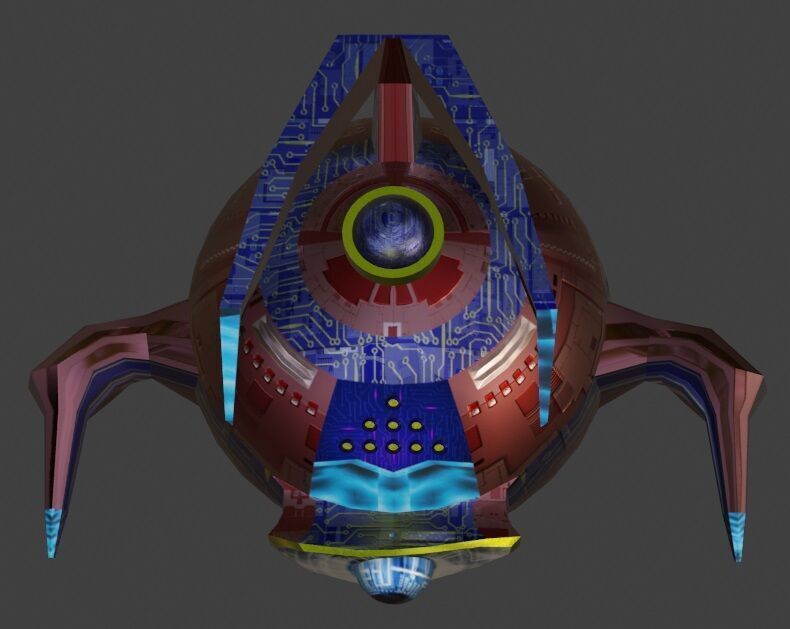 Sci-Fi Robot Enemy 002 Low-poly 3D model_4