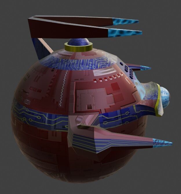 Sci-Fi Robot Enemy 002 Low-poly 3D model_3