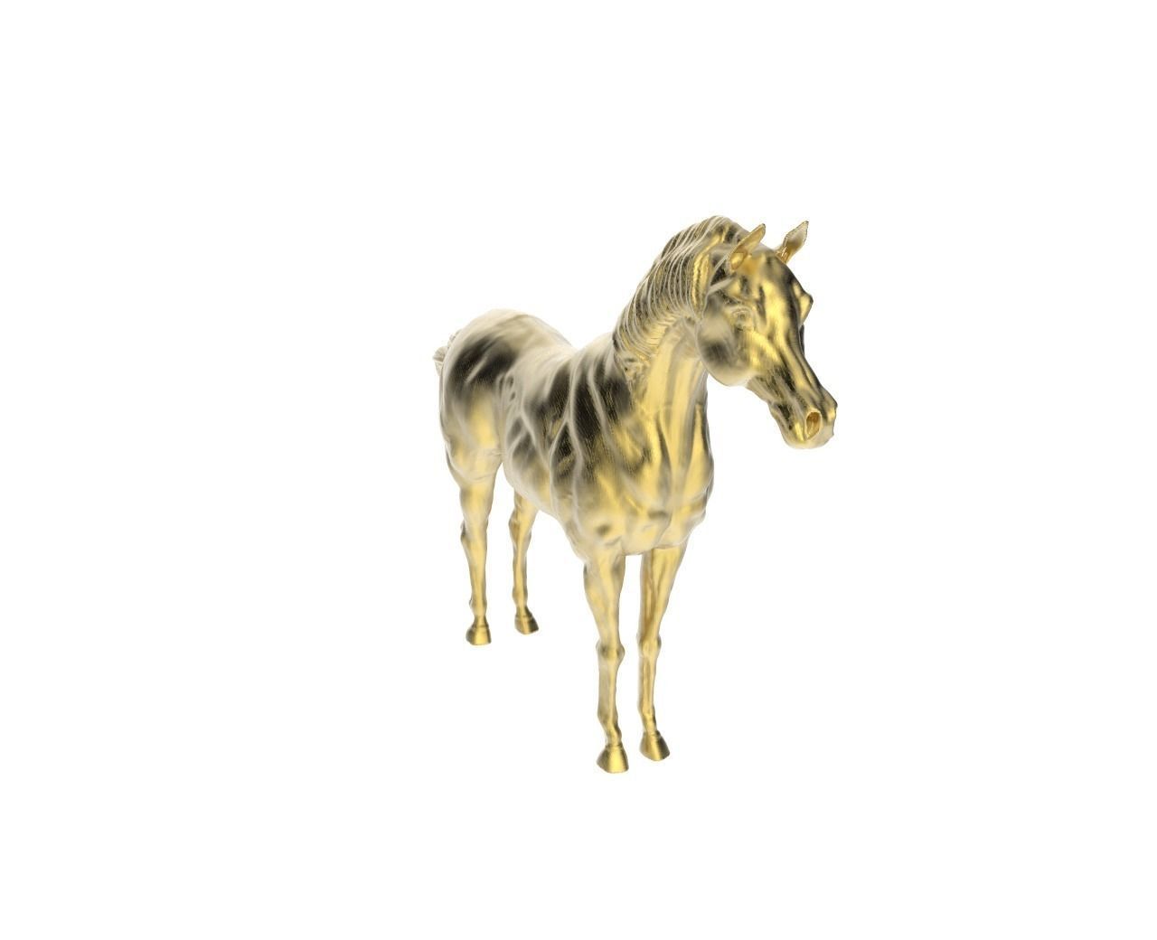 Arabic Horse in standstill position 3D print model_2