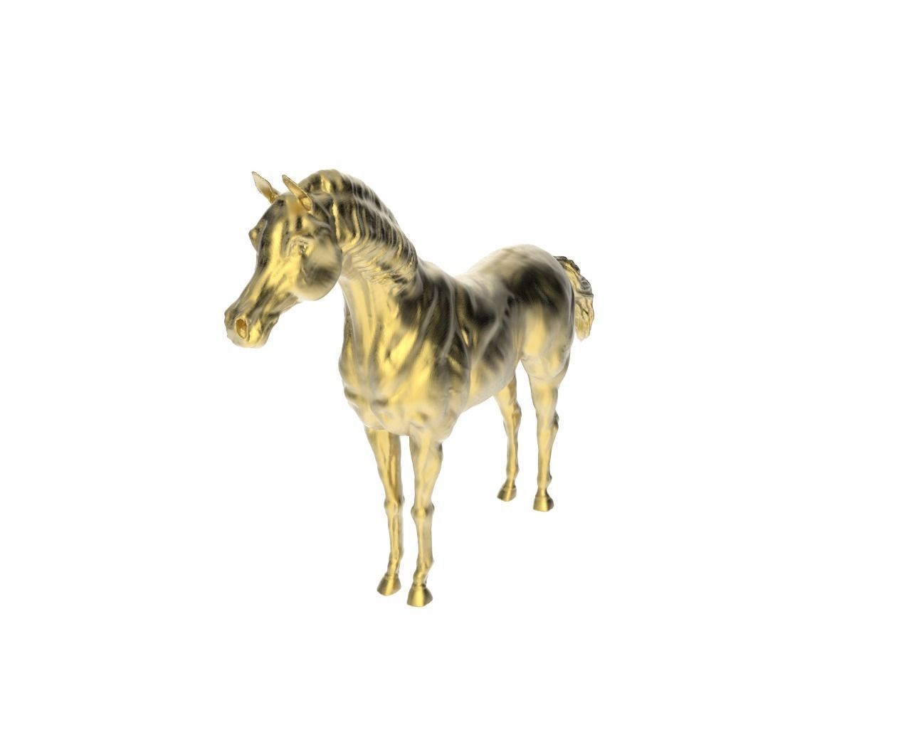 Arabic Horse in standstill position 3D print model_1
