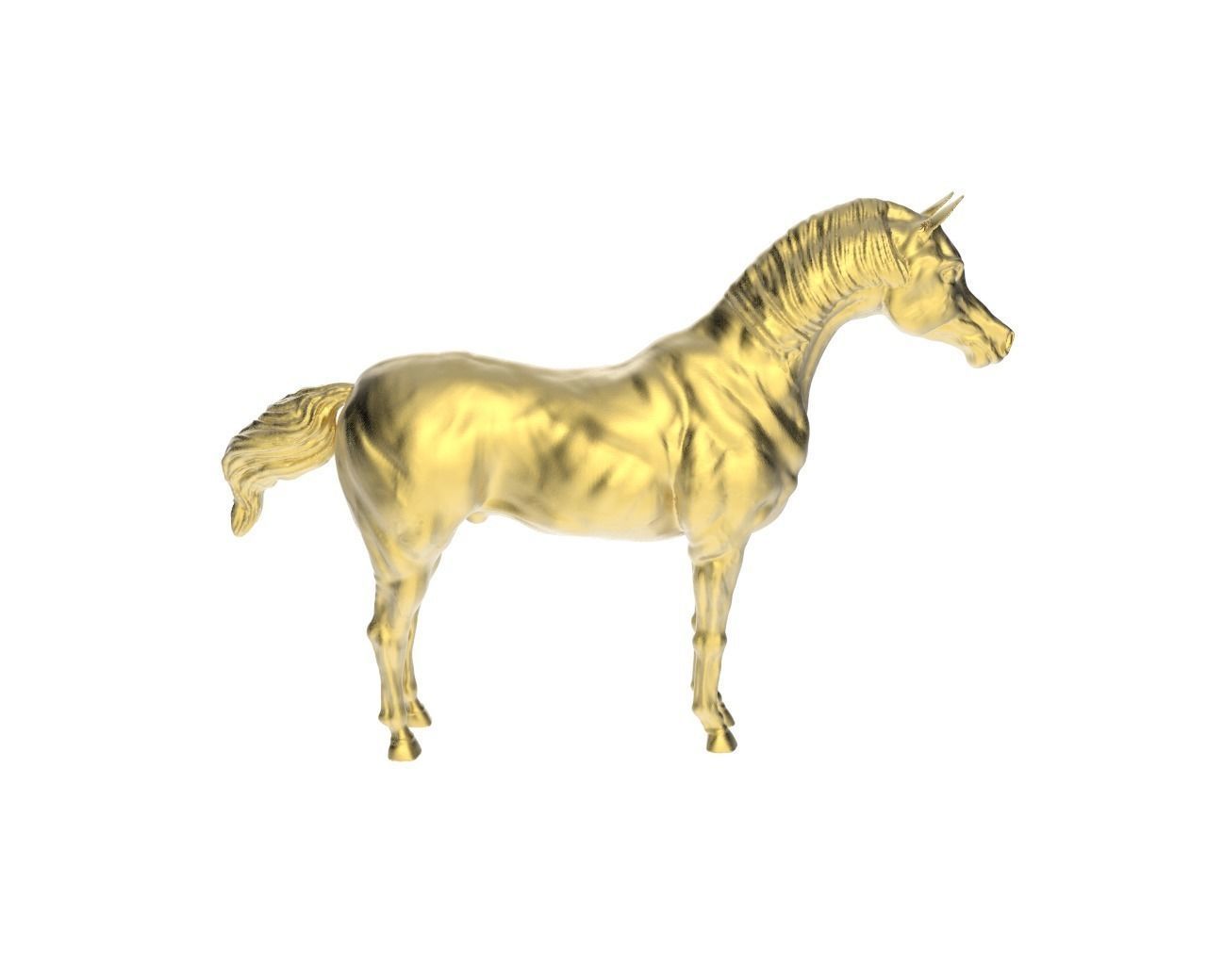 Arabic Horse in standstill position 3D print model_3
