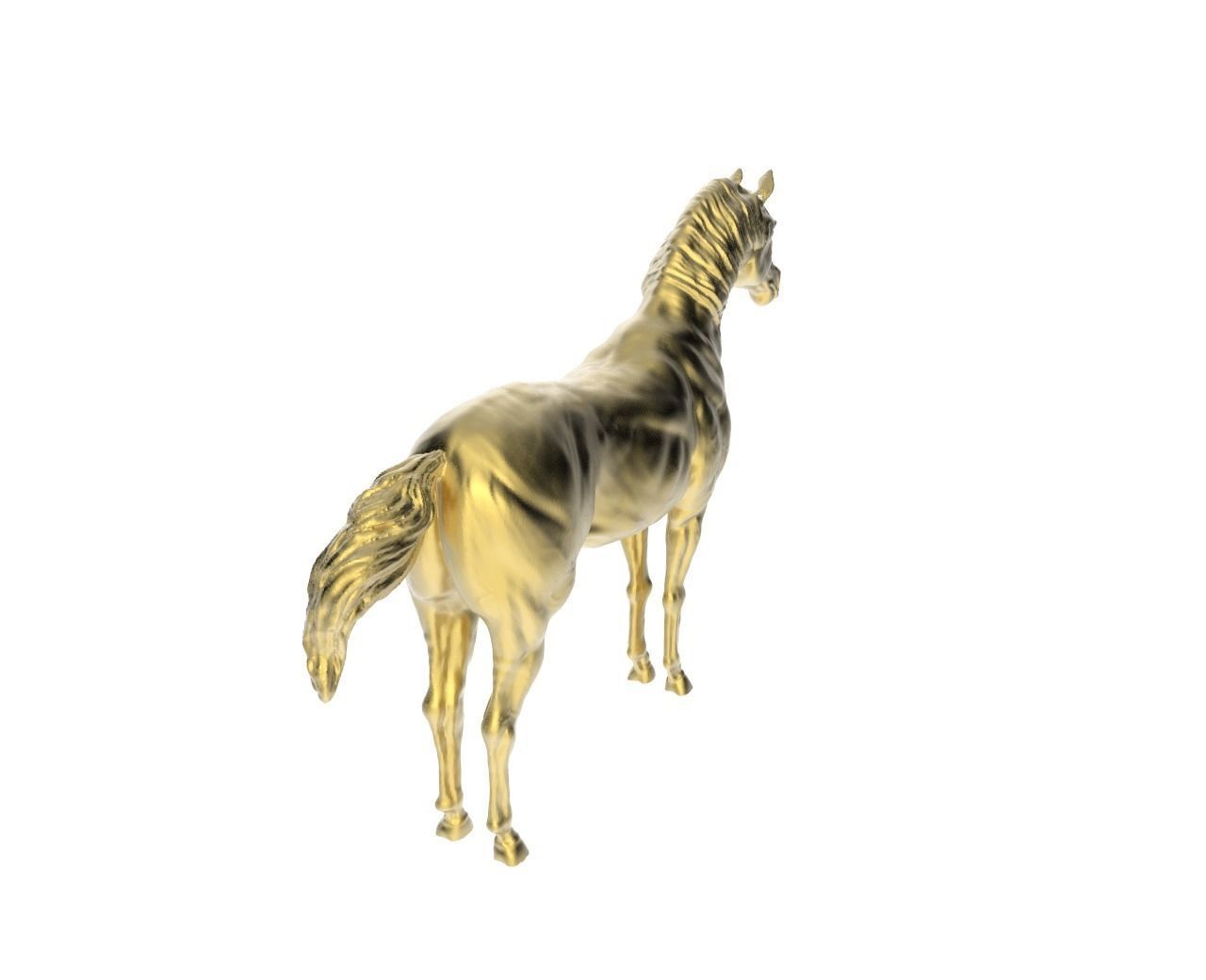 Arabic Horse in standstill position 3D print model_4