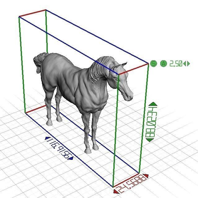 Arabic Horse in standstill position 3D print model_6