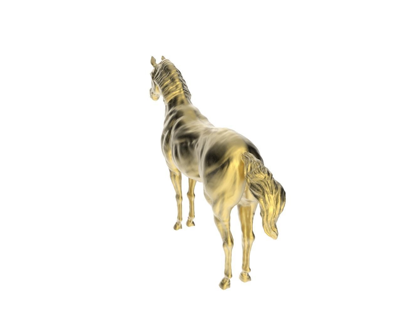 Arabic Horse in standstill position 3D print model_5