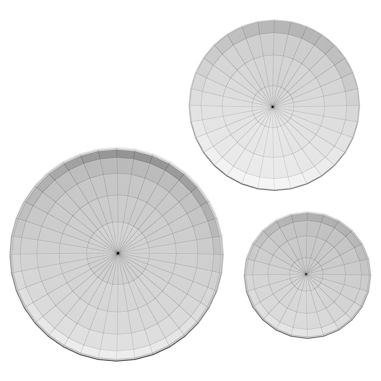  Jutlo Wall Wooden Plates Low-poly 3D model_3