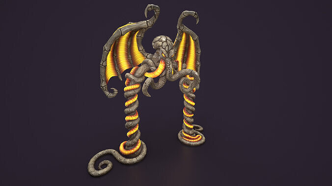 Ancient portal arch stone Low-poly 3D model