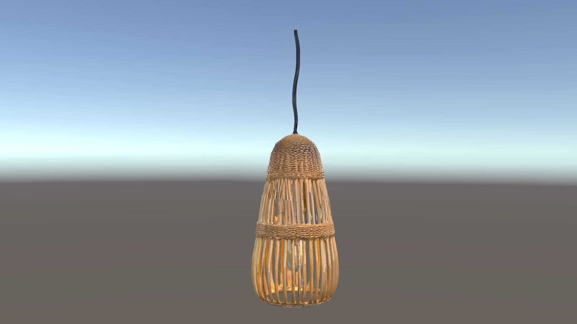Wicker Pendant Light Model Pack Low-poly 3D model_34
