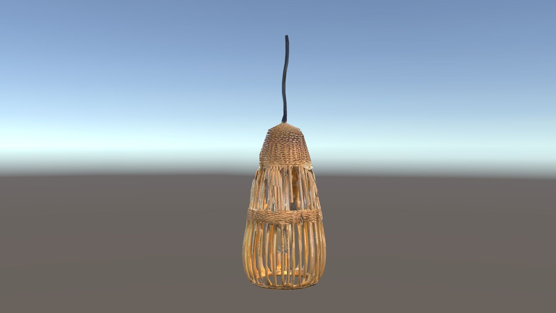 Wicker Pendant Light Model Pack Low-poly 3D model_35