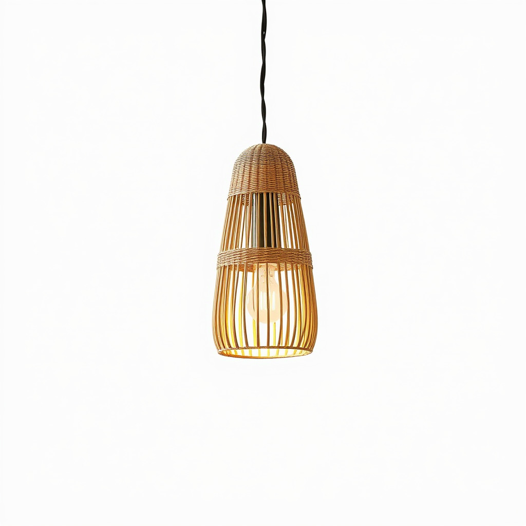 Wicker Pendant Light Model Pack Low-poly 3D model_3
