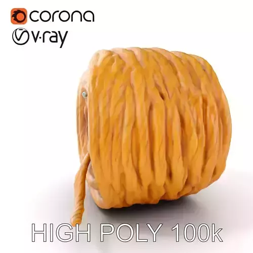 Coiled Rope D Model Pack Low-poly 3D model