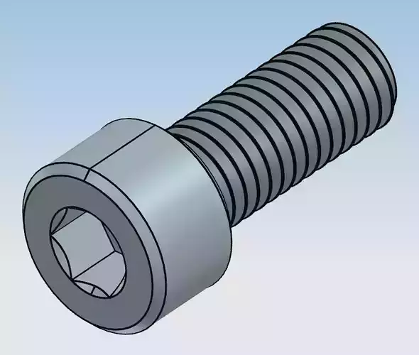 Socket head screw M8 3D print model