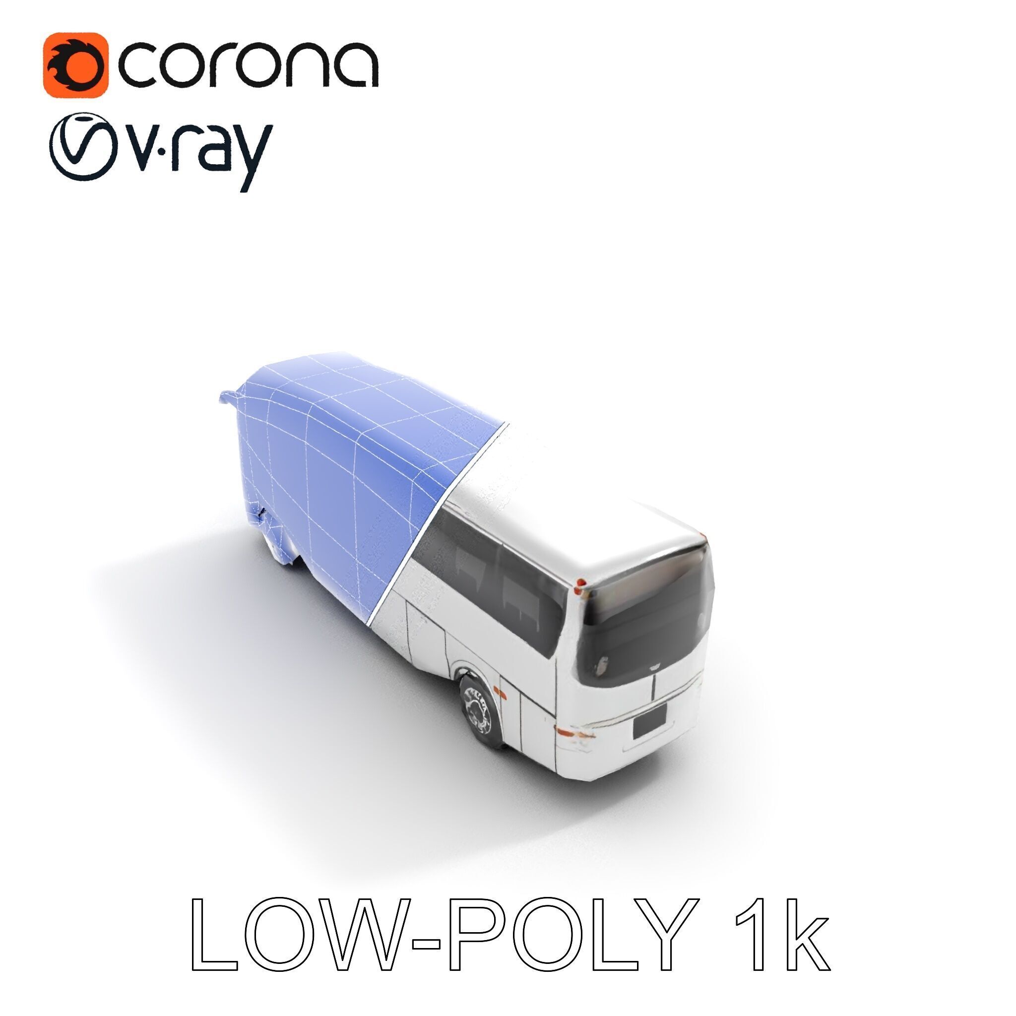 Modern Tourist Bus D Model Pack Low-poly 3D model_18