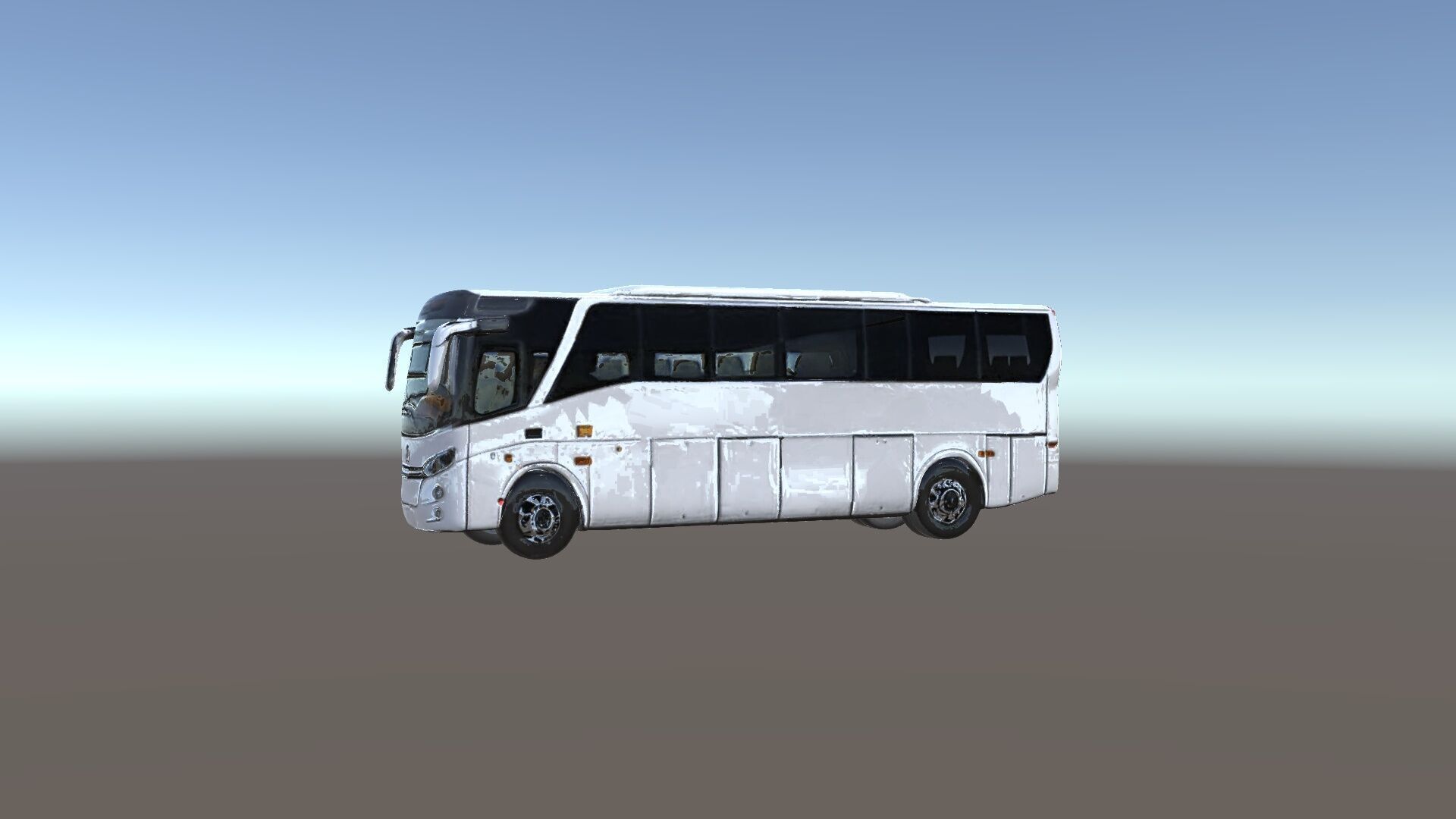 Modern Tourist Bus D Model Pack Low-poly 3D model_5