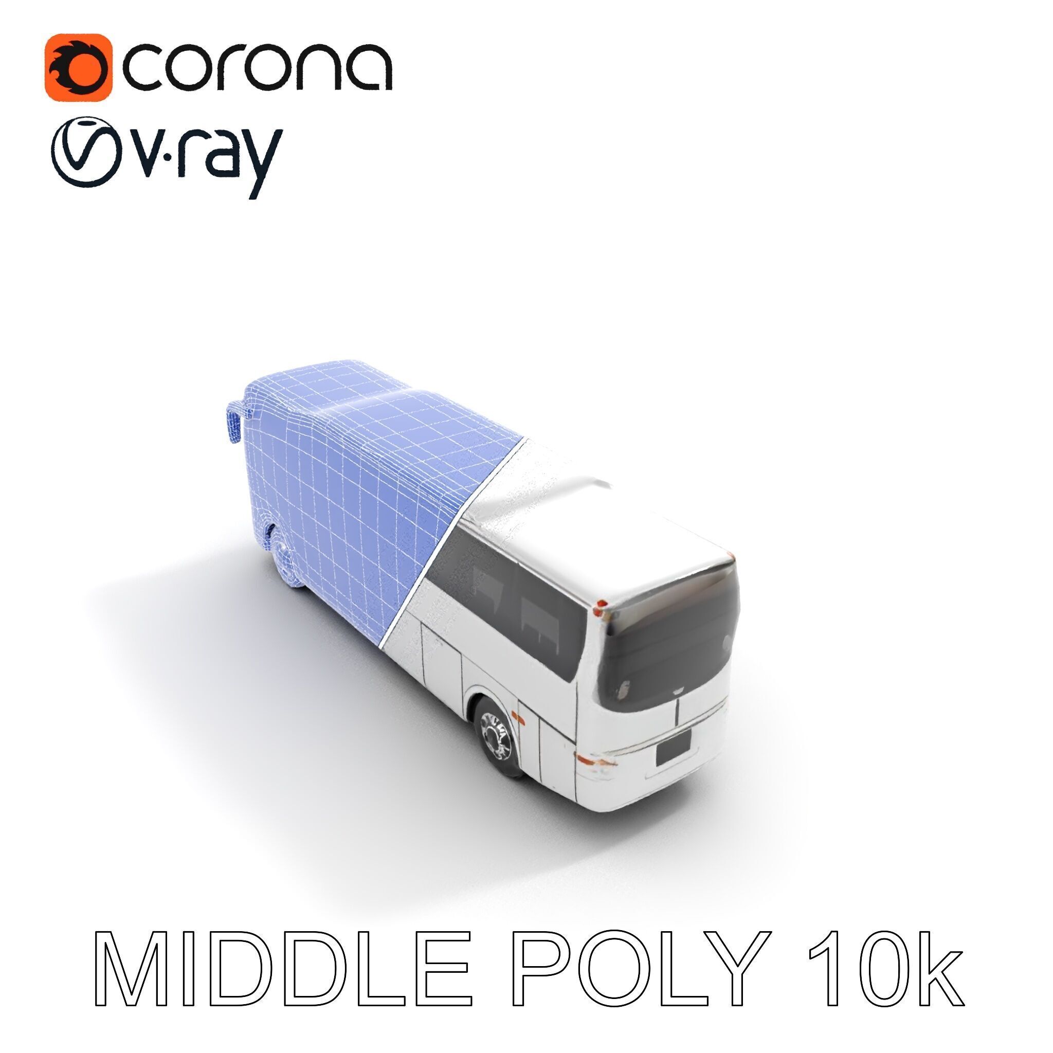 Modern Tourist Bus D Model Pack Low-poly 3D model_22