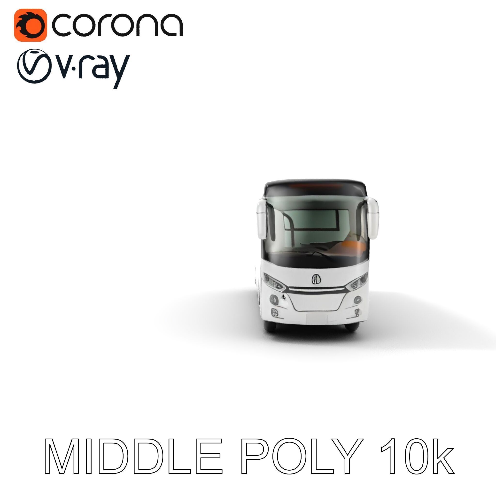 Modern Tourist Bus D Model Pack Low-poly 3D model_20