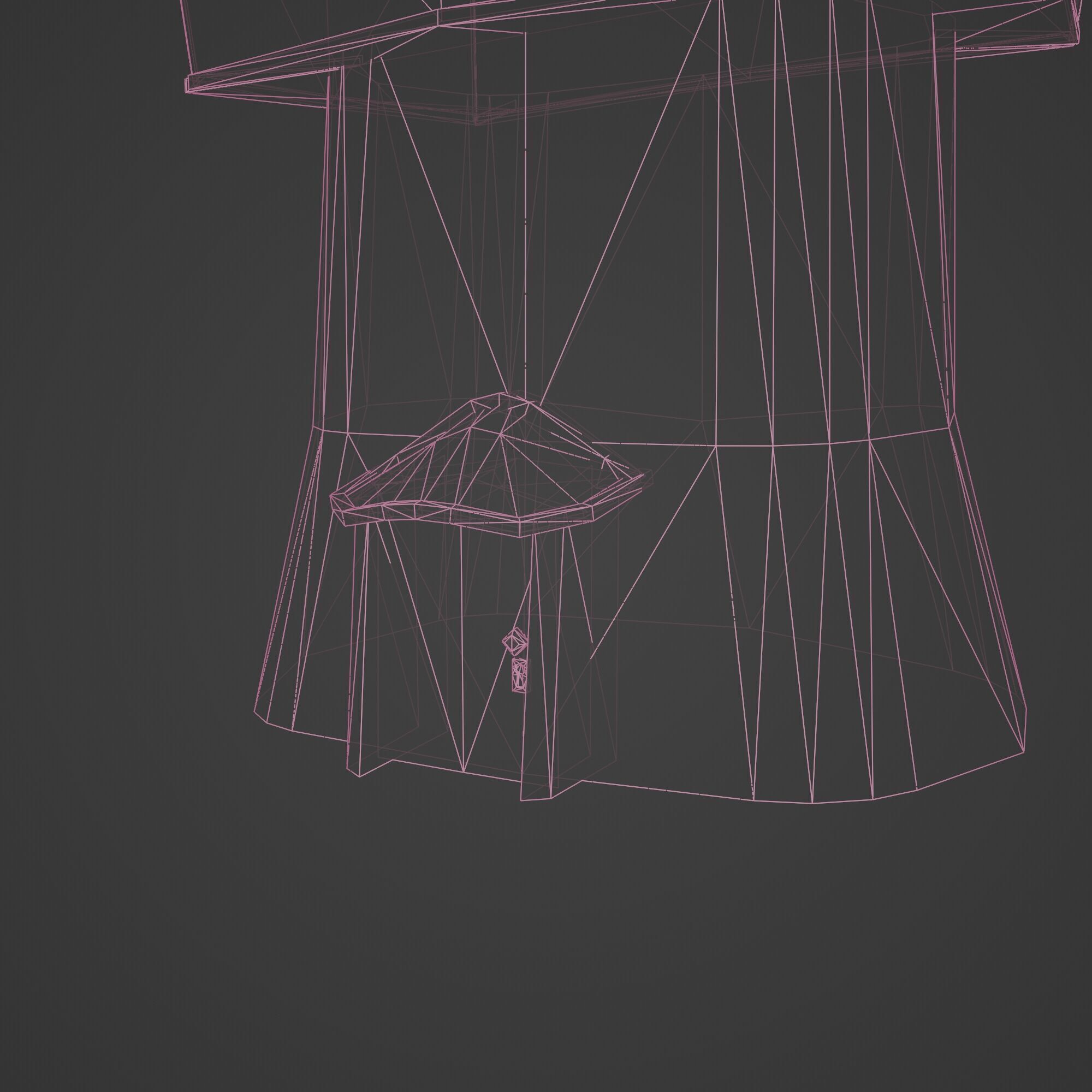 Medieval Fantasy Tower House Low-poly 3D model_11