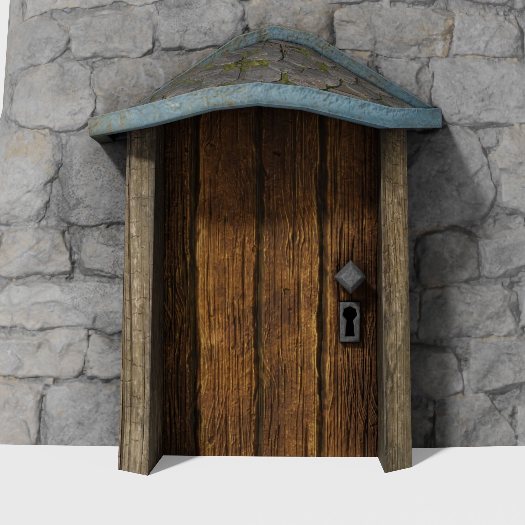 Medieval Fantasy Tower House Low-poly 3D model_7