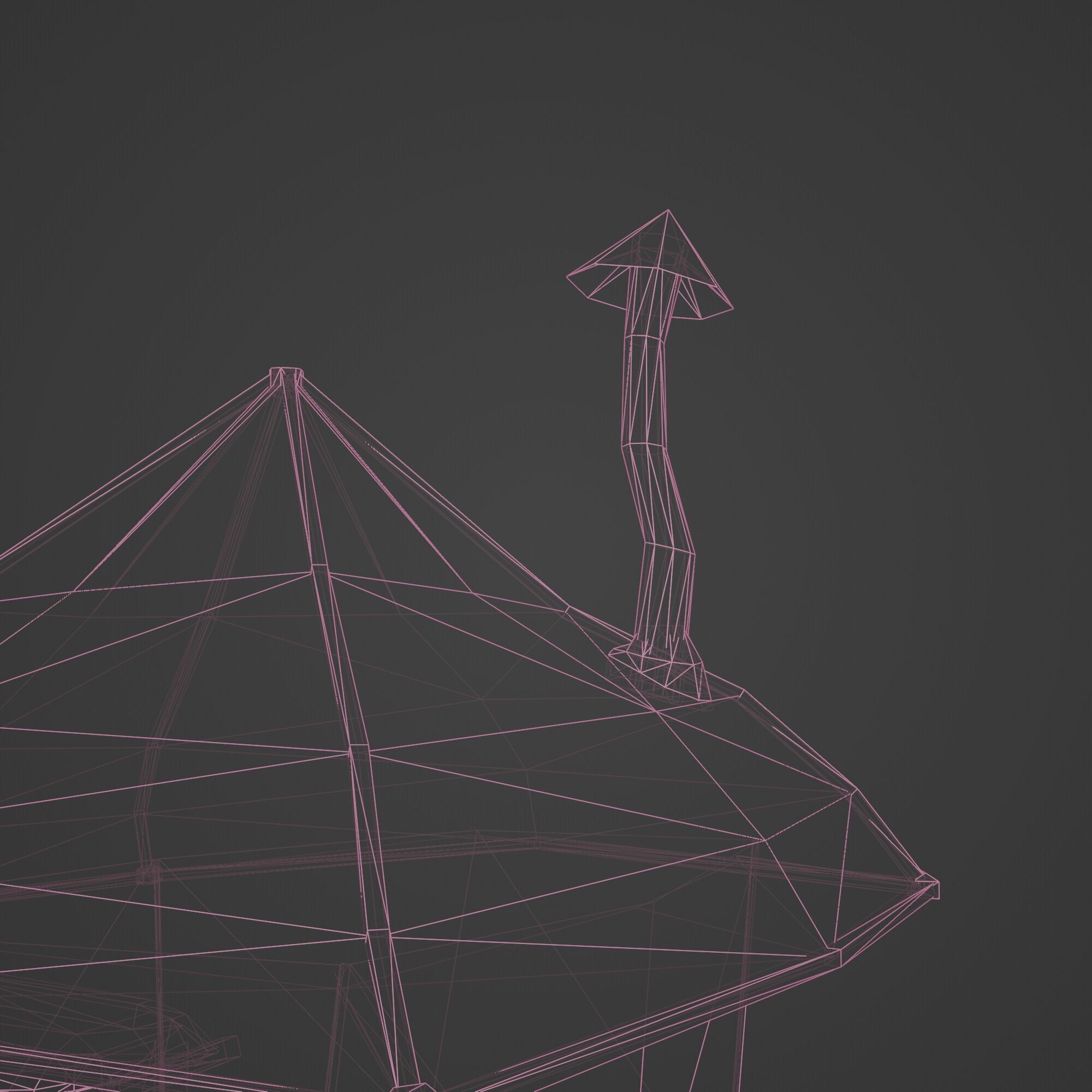 Medieval Fantasy Tower House Low-poly 3D model_13