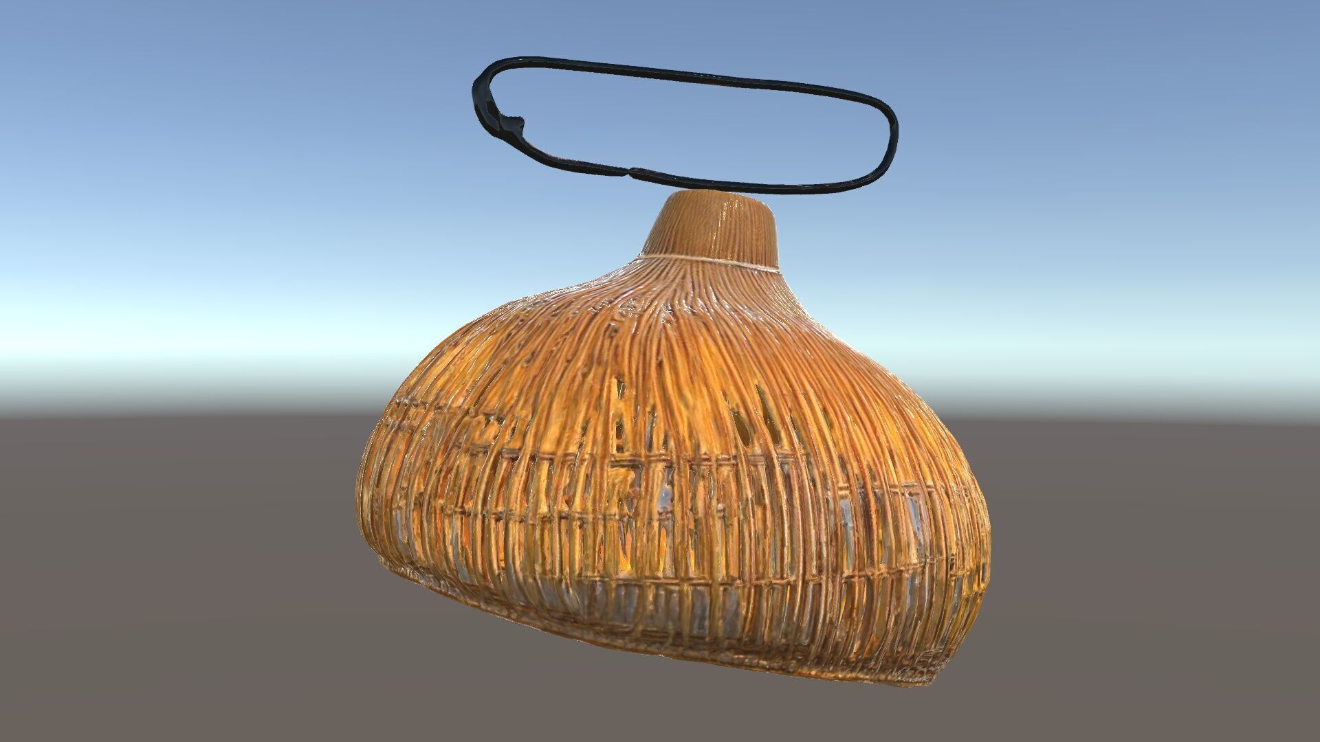 Wicker Pendant Lamp Model Pack with Detailed Textures Low-poly 3D model_6