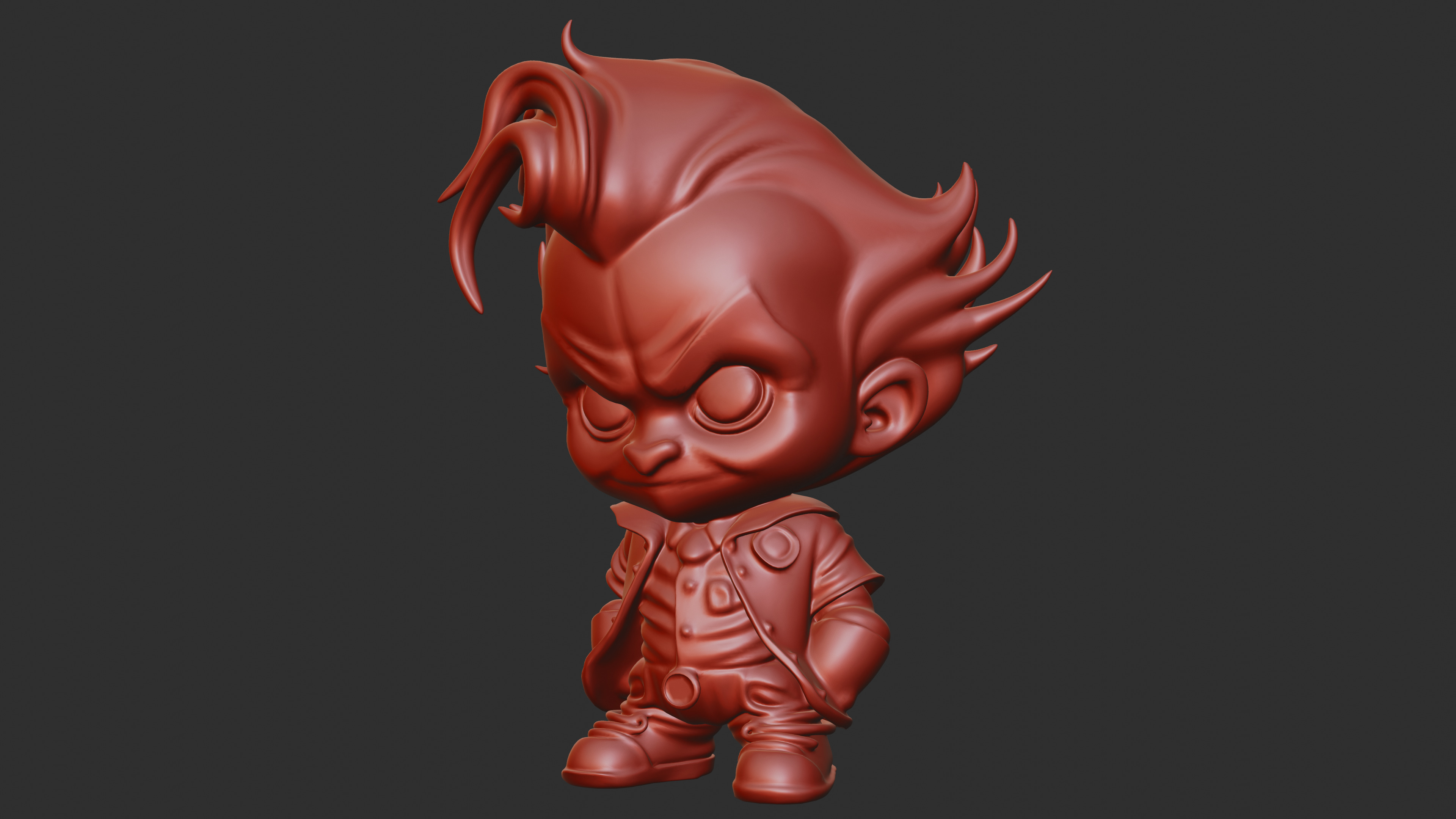 Baby Joker  3D print model_3