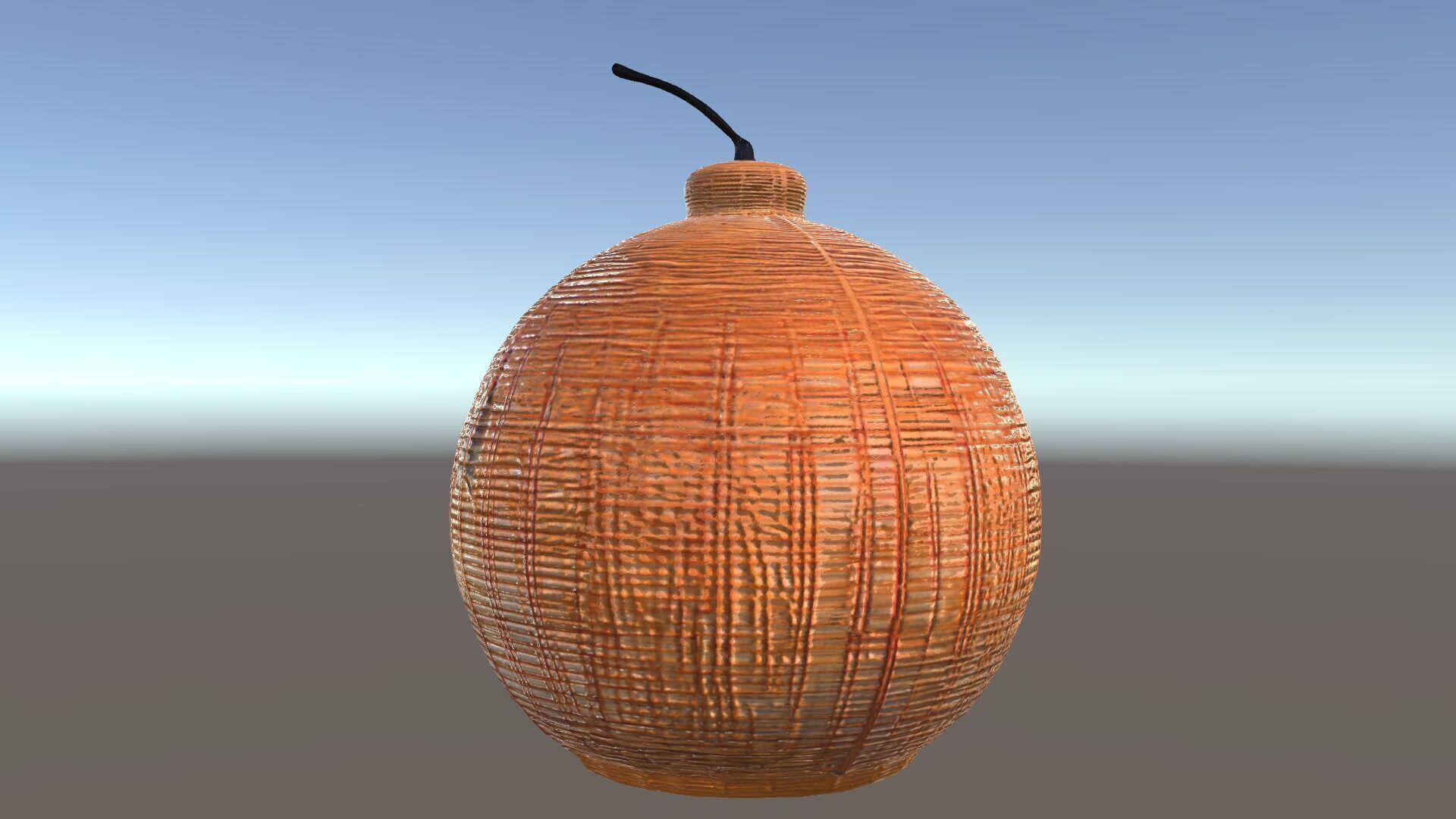 Wicker Pendant Lamp Model Pack Low-poly 3D model_5
