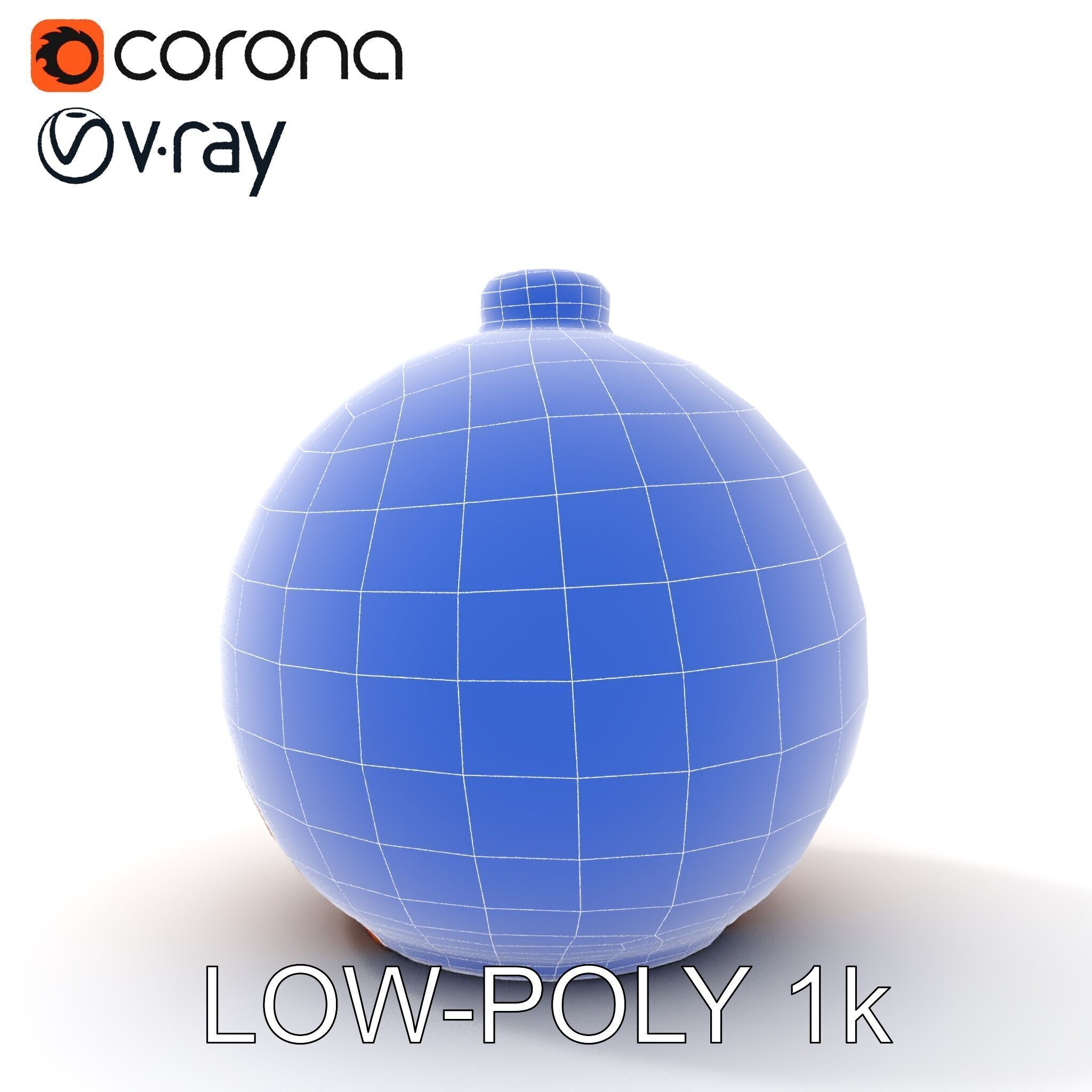 Wicker Pendant Lamp Model Pack Low-poly 3D model_31