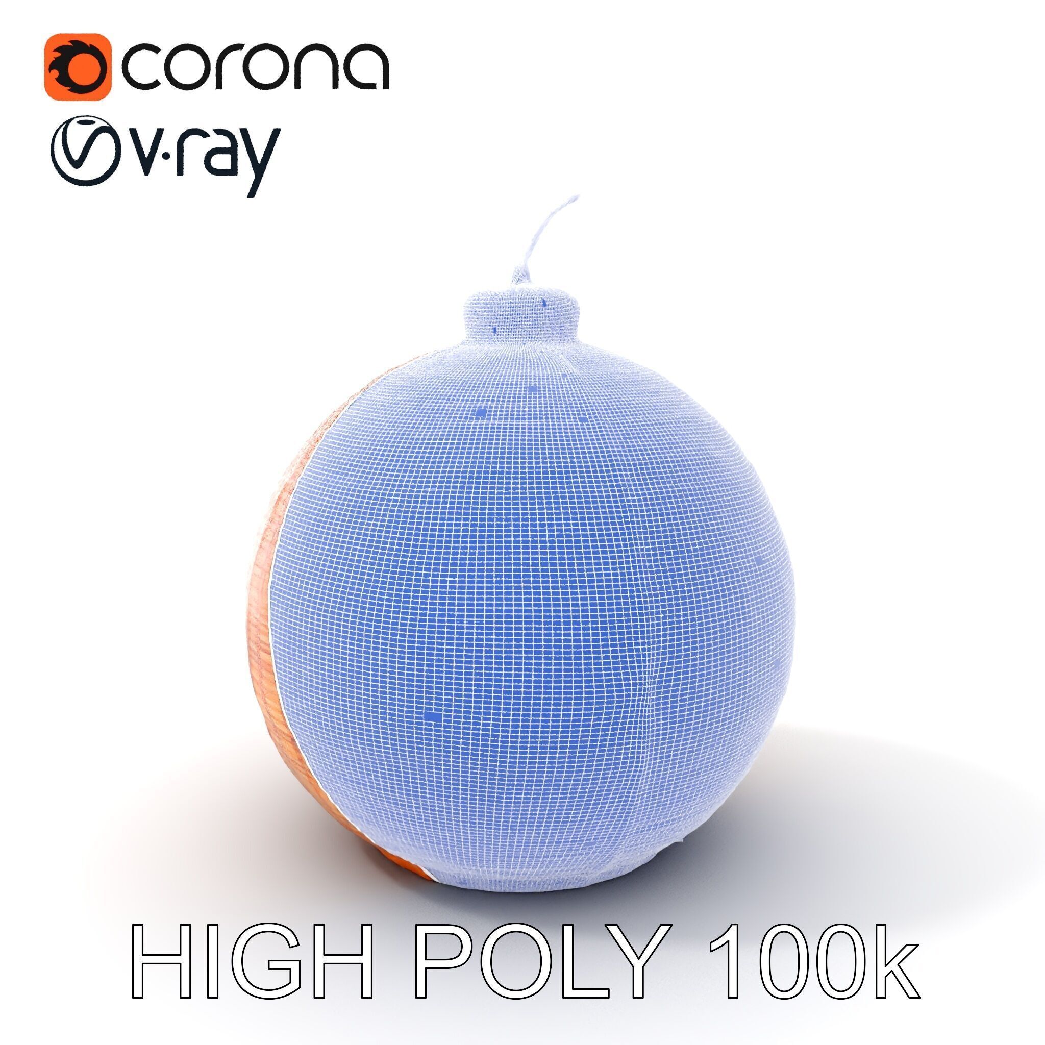 Wicker Pendant Lamp Model Pack Low-poly 3D model_4