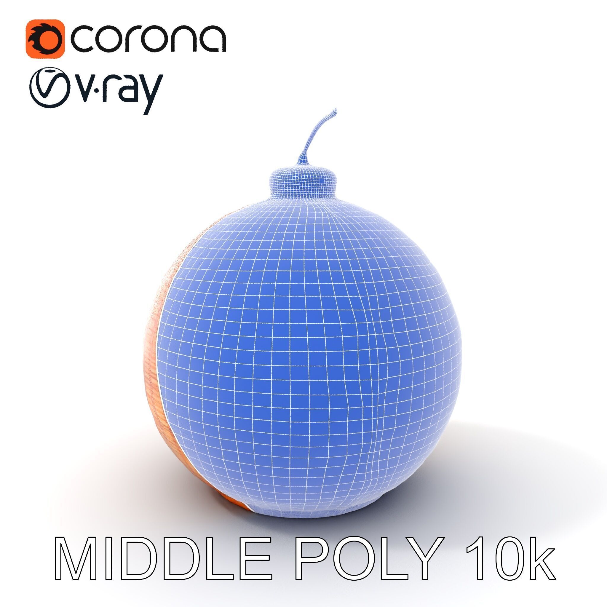 Wicker Pendant Lamp Model Pack Low-poly 3D model_13