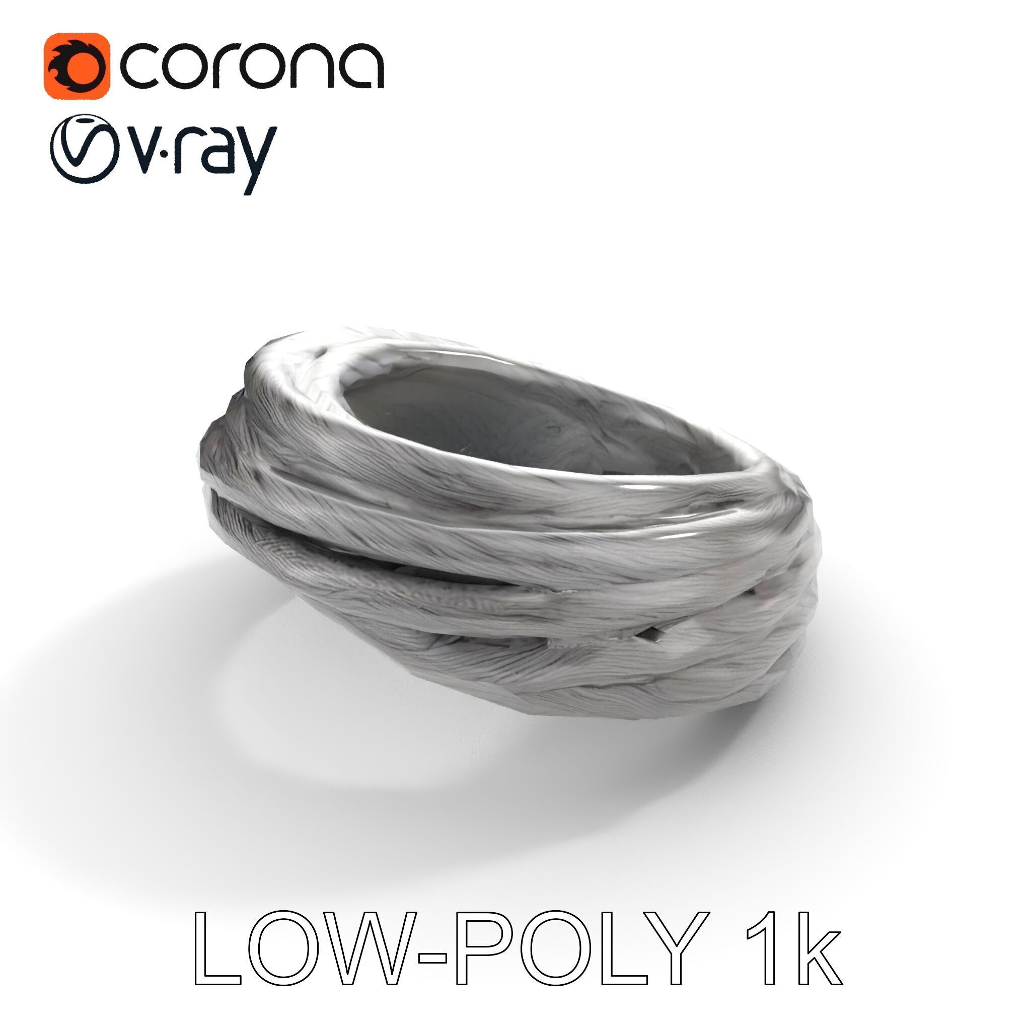 Twisted Steel Cable Model Pack for Industrial and Architectur... Low-poly 3D model_10