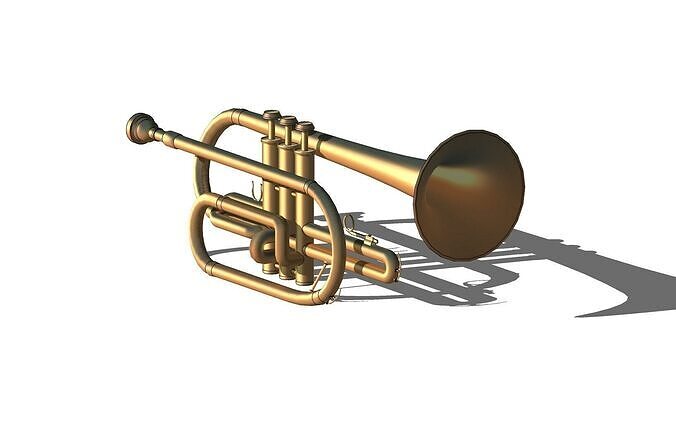 TRUMPET AUDIO MUSIC INSTRUMENT 3D print model