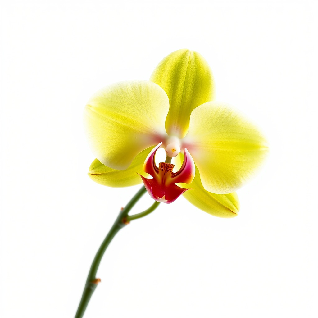 Orchid Flower Model Pack with Detailed Petals and Stem Low-poly 3D model_2