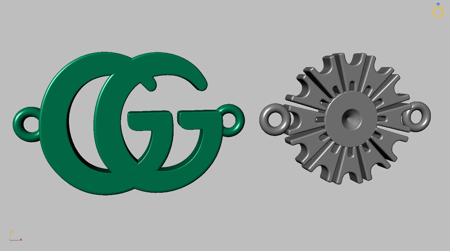 GG Bracelet 3D print model_10