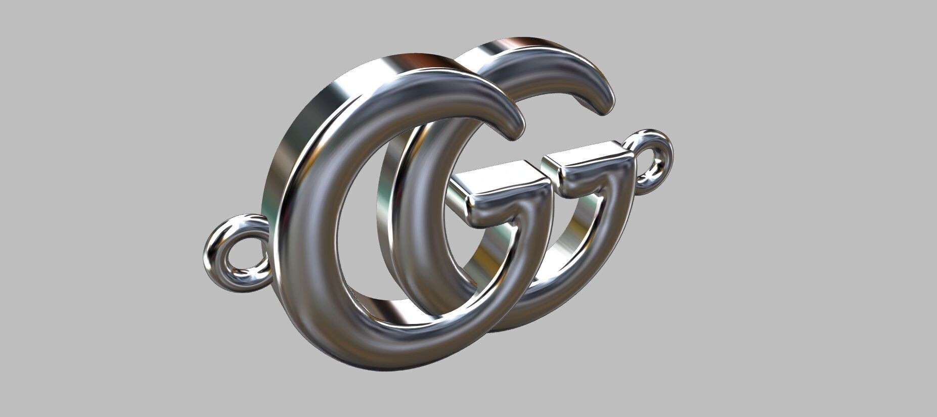 GG Bracelet 3D print model_3