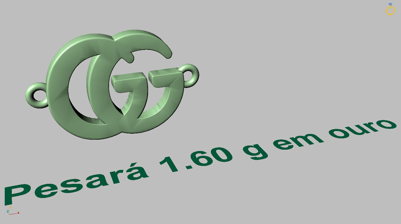 GG Bracelet 3D print model_12