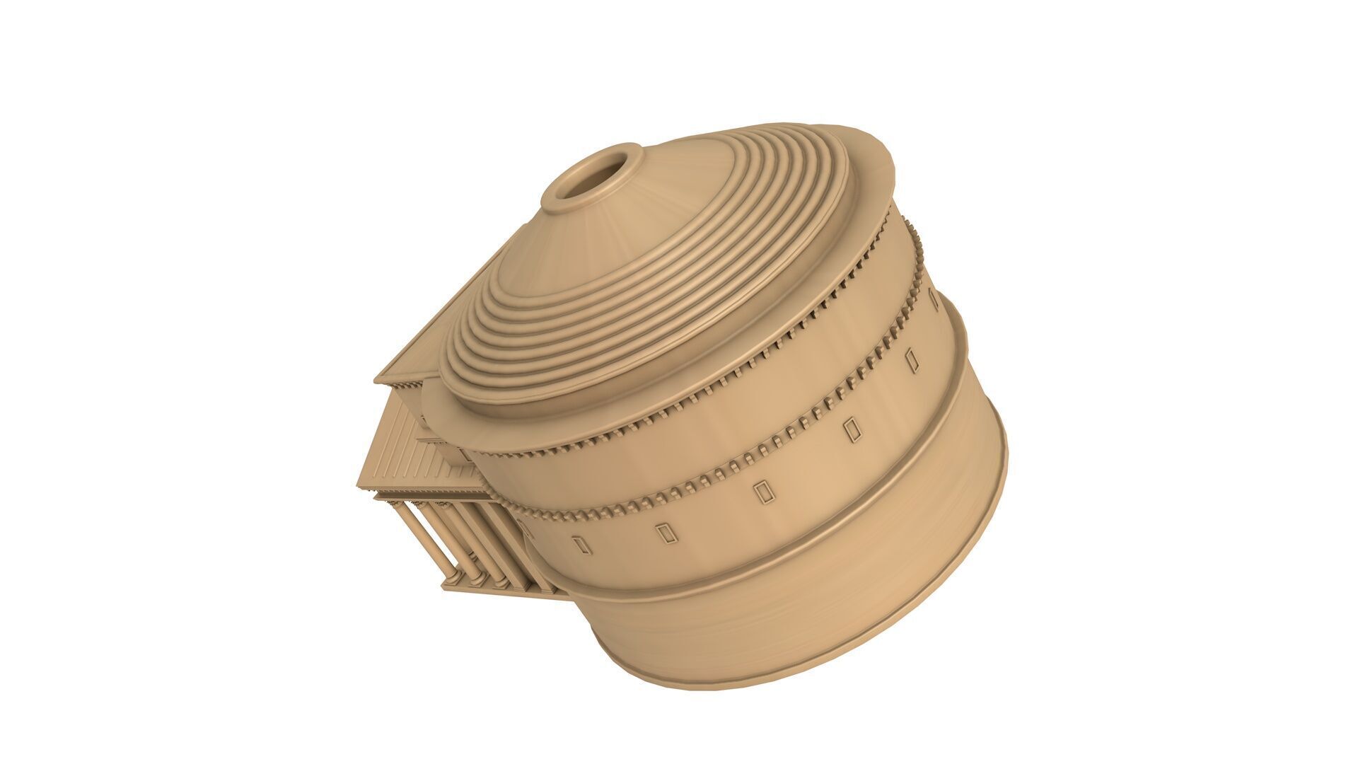 Roman Pantheon Building 3D model_4