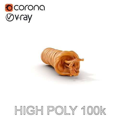 Realistic Rope Model Pack for Games and Rendering Low-poly 3D model