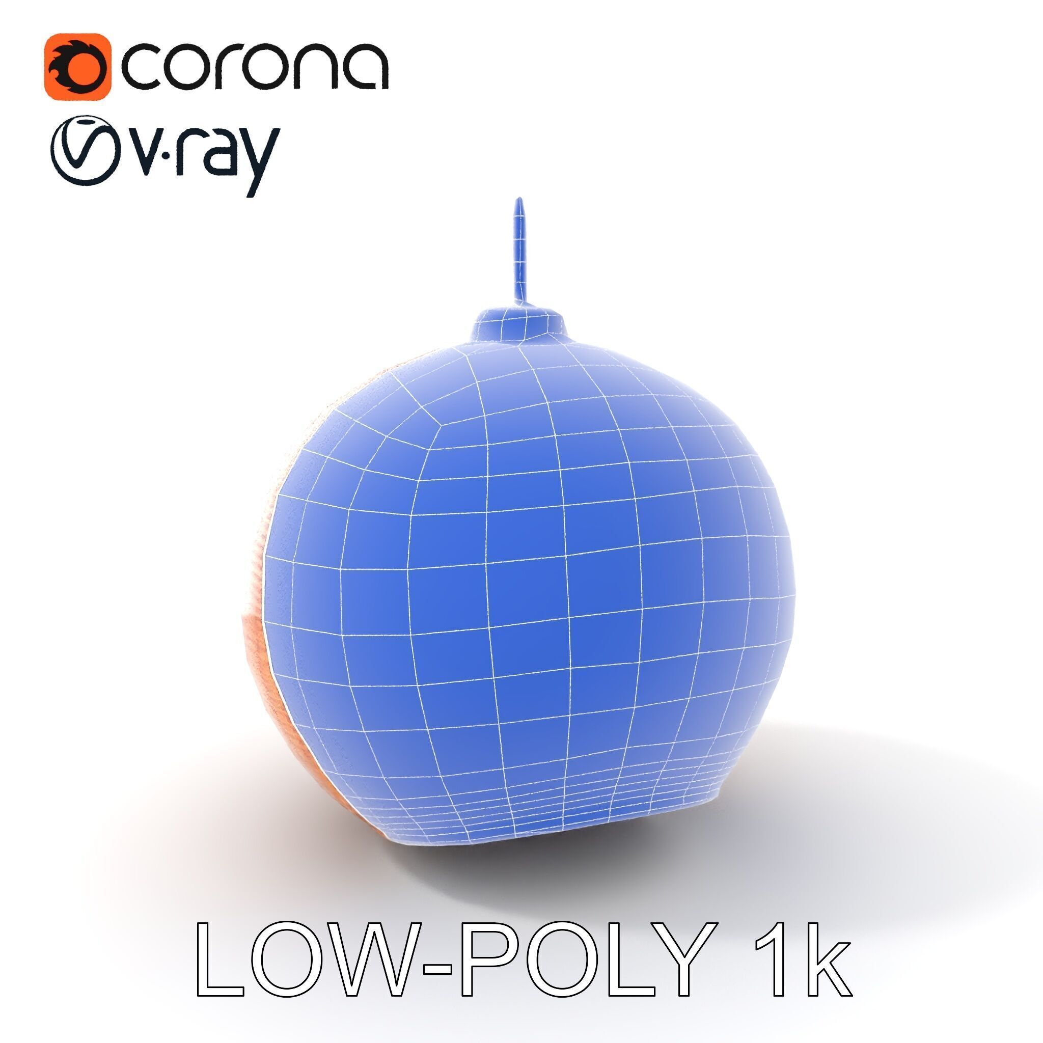 Wicker Pendant Light model pack for interior decoration Low-poly 3D model_12