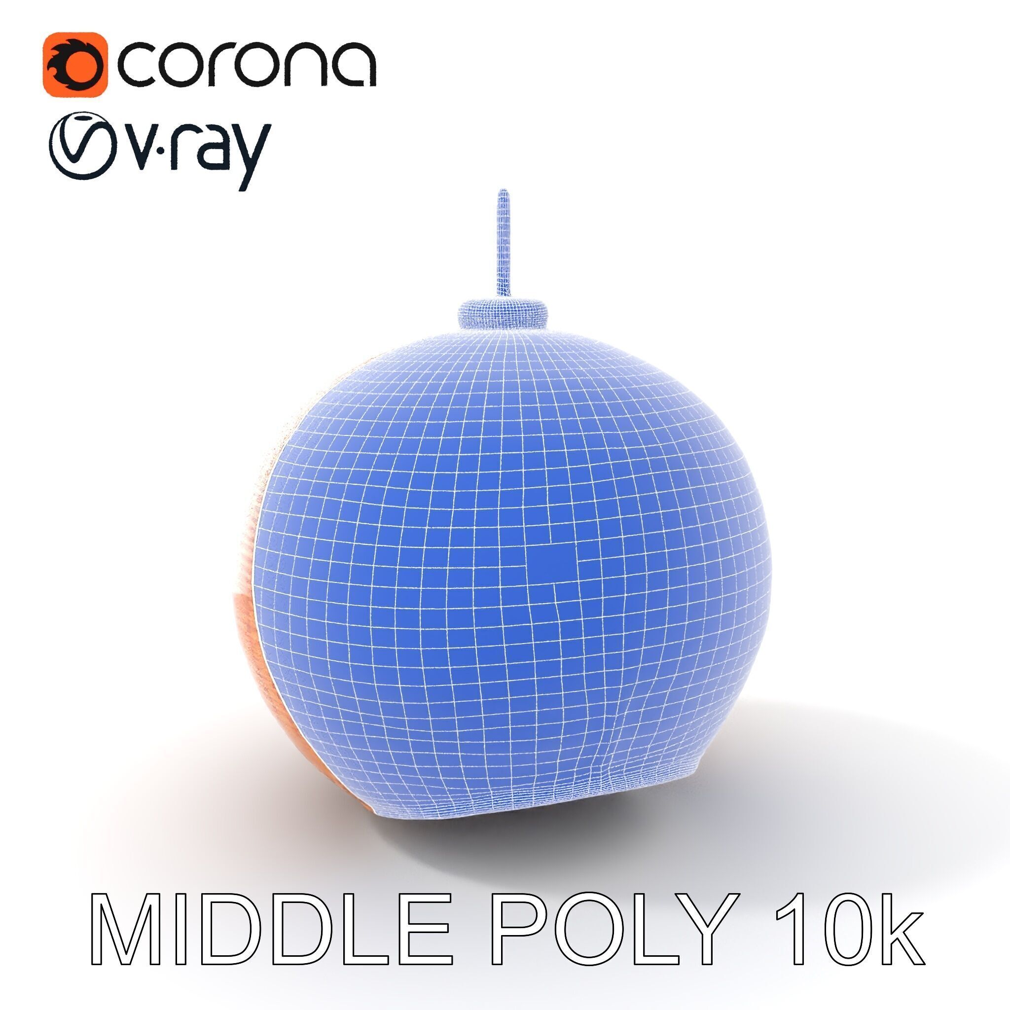 Wicker Pendant Light model pack for interior decoration Low-poly 3D model_7