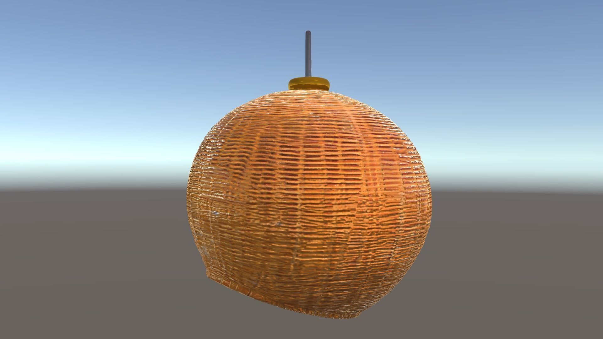 Wicker Pendant Light model pack for interior decoration Low-poly 3D model_6