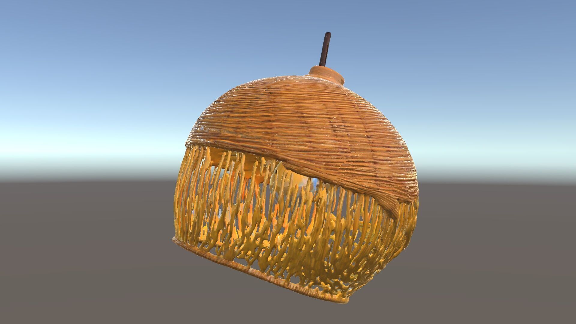Woven Rattan Lamp Shade Model Pack Low-poly 3D model_33